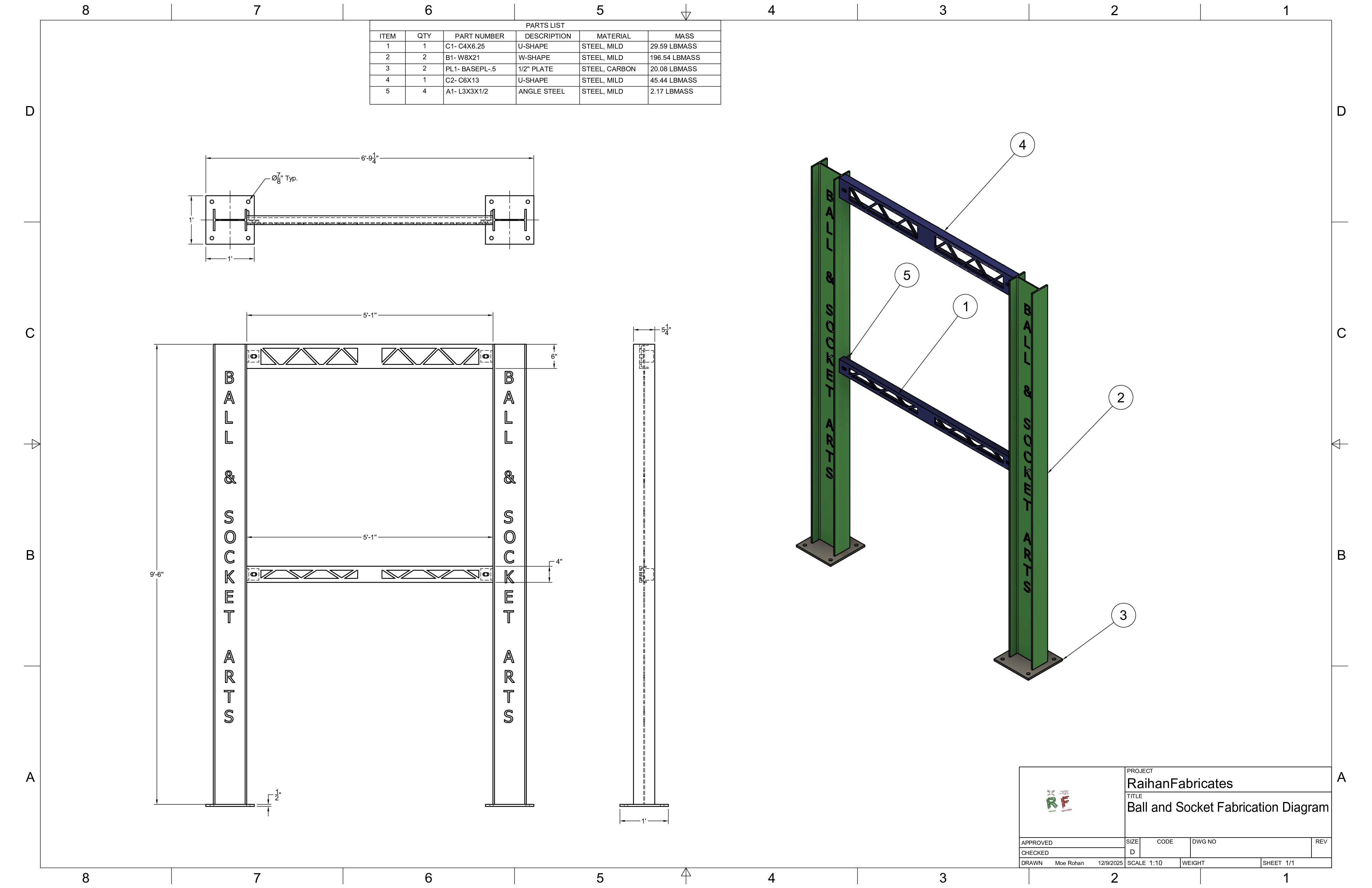 Read more about the article Ball and Socket Fabrication Diagram