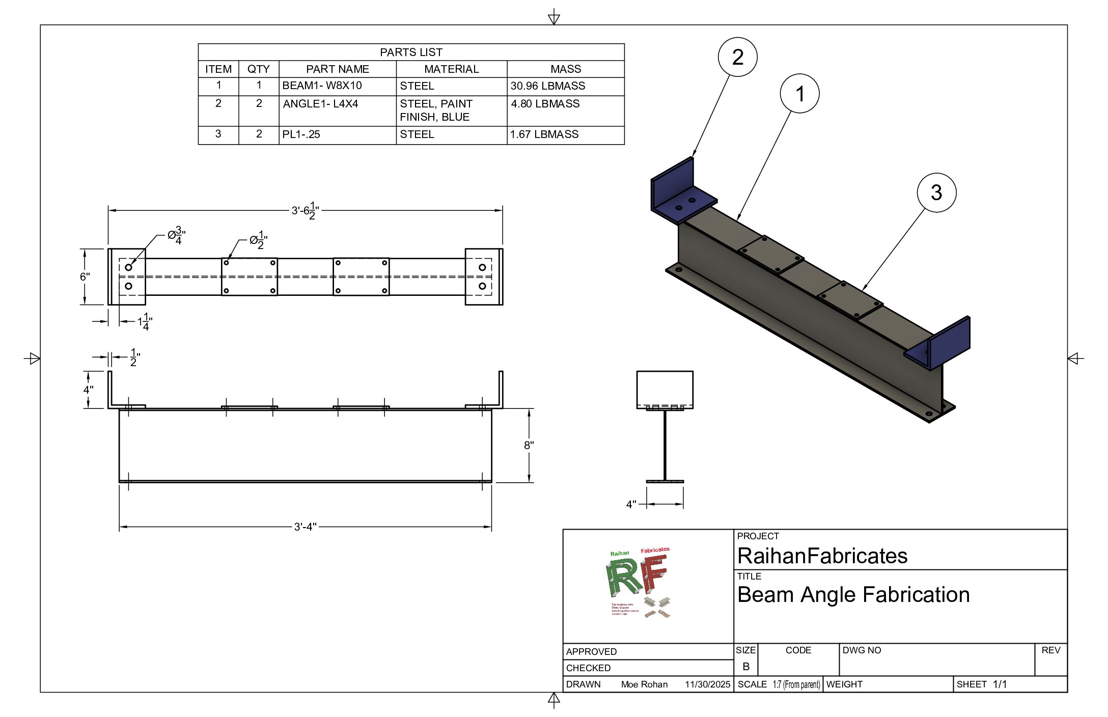 Read more about the article Beam Angle Plate Fabrication